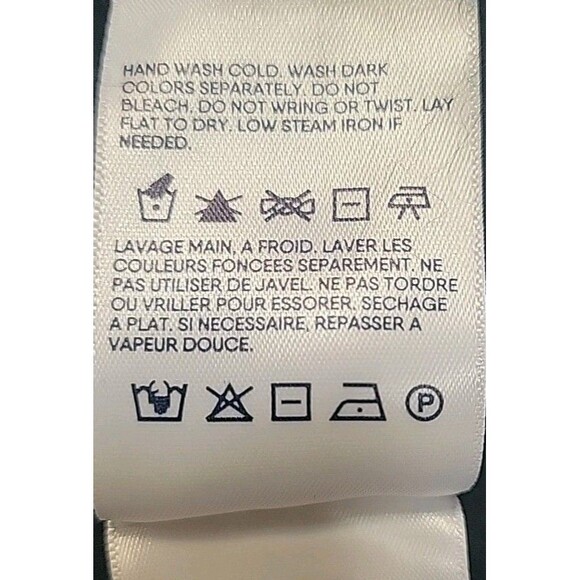 LANDS END Plus Size 2X Cashmere Sweater Black Solid Long Sleeve Capsule - Picture 10 of 10